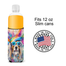Load image into Gallery viewer, Bearded Collie Hippie Dawg Slim Can Huggers – Fun, Functional Drink Coolers for Every Occasion