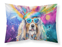 Load image into Gallery viewer, Bearded Collie Hippie Dawg Standard Pillowcase – Artistic Decorative Front, White Back
