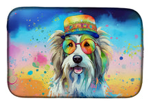 Load image into Gallery viewer, Bearded Collie Hippie Dawg Dish Drying Mat