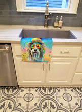Load image into Gallery viewer, Bearded Collie Hippie Dawg Kitchen Towel