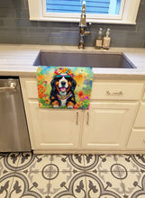 Load image into Gallery viewer, Bernese Mountain Dog Hippie Dawg Kitchen Towel