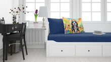 Load image into Gallery viewer, Bernese Mountain Dog Hippie Dawg Standard Pillowcase – Artistic Decorative Front, White Back