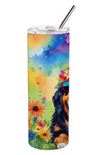 Load image into Gallery viewer, Bernese Mountain Dog Hippie Dawg Stainless Steel Skinny Tumbler
