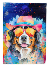 Load image into Gallery viewer, Bernese Mountain Dog Hippie Dawg House Flag