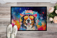 Load image into Gallery viewer, Bernese Mountain Dog Hippie Dawg Doormat - 24x36 Decorative Floor Mat – Indoor/Outdoor Rug with Artistic Flair