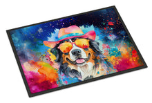 Load image into Gallery viewer, Bernese Mountain Dog Hippie Dawg Doormat - 24x36 Decorative Floor Mat – Indoor/Outdoor Rug with Artistic Flair