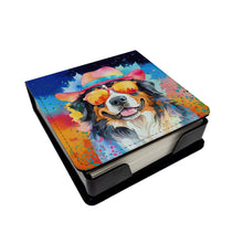 Load image into Gallery viewer, Bernese Mountain Dog Hippie Dawg PU Leather Note Paper Holder