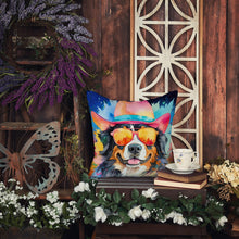 Load image into Gallery viewer, Bernese Mountain Dog Hippie Dawg Fabric Decorative Pillow