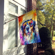 Load image into Gallery viewer, Bernese Mountain Dog Hippie Dawg House Flag