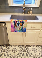 Load image into Gallery viewer, Bernese Mountain Dog Hippie Dawg Kitchen Towel