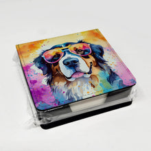 Load image into Gallery viewer, Bernese Mountain Dog Hippie Dawg PU Leather Note Paper Holder