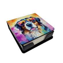 Load image into Gallery viewer, Bernese Mountain Dog Hippie Dawg PU Leather Note Paper Holder