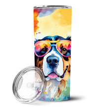 Load image into Gallery viewer, Bernese Mountain Dog Hippie Dawg Stainless Steel Skinny Tumbler
