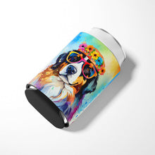 Load image into Gallery viewer, Bernese Mountain Dog Hippie Dawg Can or Bottle Hugger