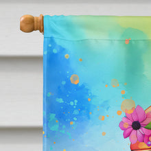 Load image into Gallery viewer, Bernese Mountain Dog Hippie Dawg House Flag