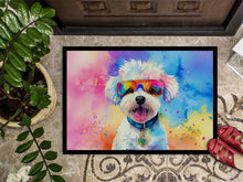 Load image into Gallery viewer, Bichon Frise Hippie Dawg Doormat - 18X27 Indoor / Outdoor Rug | Made in USA