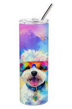 Load image into Gallery viewer, Bichon Frise Hippie Dawg Stainless Steel Skinny Tumbler