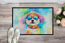 Load image into Gallery viewer, Bichon Frise Hippie Dawg Doormat - 18X27 Indoor / Outdoor Rug | Made in USA