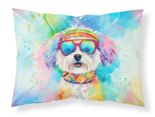 Load image into Gallery viewer, Bichon Frise Hippie Dawg Standard Pillowcase – Artistic Decorative Front, White Back