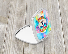 Load image into Gallery viewer, Bichon Frise Hippie Dawg Compact Mirror – Stylish Purse Mirror with Artistic Covers