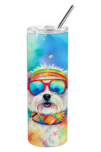 Load image into Gallery viewer, Bichon Frise Hippie Dawg Stainless Steel Skinny Tumbler