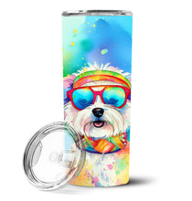Load image into Gallery viewer, Bichon Frise Hippie Dawg Stainless Steel Skinny Tumbler
