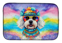 Load image into Gallery viewer, Bichon Frise Hippie Dawg Dish Drying Mat