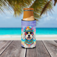 Load image into Gallery viewer, Bichon Frise Hippie Dawg Slim Can Huggers – Fun, Functional Drink Coolers for Every Occasion