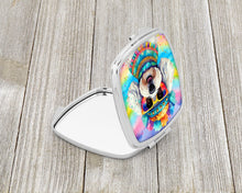 Load image into Gallery viewer, Bichon Frise Hippie Dawg Compact Mirror – Stylish Purse Mirror with Artistic Covers