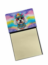 Load image into Gallery viewer, Bichon Frise Hippie Dawg Sticky Note Holder- Refiilable Desk Accessory Note Pad