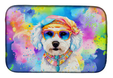 Load image into Gallery viewer, Bichon Frise Hippie Dawg Dish Drying Mat