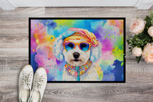 Load image into Gallery viewer, Bichon Frise Hippie Dawg Doormat - 18X27 Indoor / Outdoor Rug | Made in USA