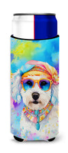 Load image into Gallery viewer, Bichon Frise Hippie Dawg Slim Can Huggers – Fun, Functional Drink Coolers for Every Occasion