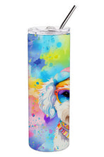 Load image into Gallery viewer, Bichon Frise Hippie Dawg Stainless Steel Skinny Tumbler