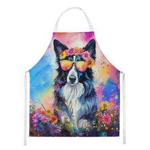 Load image into Gallery viewer, Border Collie Hippie Dawg Apron – Artist-Designed Kitchen, BBQ &amp; Craft Apron