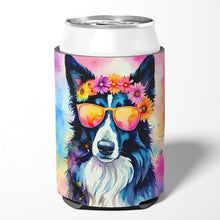 Load image into Gallery viewer, Border Collie Hippie Dawg Can or Bottle Hugger