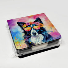Load image into Gallery viewer, Border Collie Hippie Dawg PU Leather Note Paper Holder