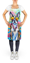 Load image into Gallery viewer, Boston Terrier Hippie Dawg Apron – Artist-Designed Kitchen, BBQ &amp; Craft Apron