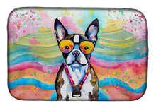 Load image into Gallery viewer, Boston Terrier Hippie Dawg Dish Drying Mat