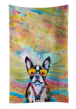 Load image into Gallery viewer, Boston Terrier Hippie Dawg Kitchen Towel