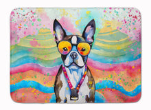 Load image into Gallery viewer, Boston Terrier Hippie Dawg Memory Foam Kitchen Mat