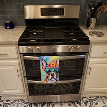 Load image into Gallery viewer, Boston Terrier Hippie Dawg Kitchen Towel