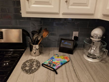 Load image into Gallery viewer, Boston Terrier Hippie Dawg Oven Mitt