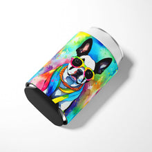 Load image into Gallery viewer, Boston Terrier Hippie Dawg Can or Bottle Hugger