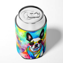 Load image into Gallery viewer, Boston Terrier Hippie Dawg Can or Bottle Hugger