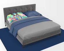 Load image into Gallery viewer, Boston Terrier Hippie Dawg Standard Pillowcase – Artistic Decorative Front, White Back