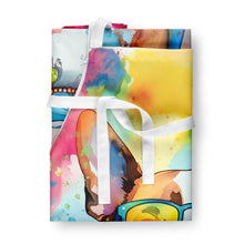 Load image into Gallery viewer, Boston Terrier Hippie Dawg Apron – Artist-Designed Kitchen, BBQ &amp; Craft Apron