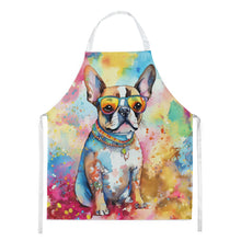 Load image into Gallery viewer, Boston Terrier Hippie Dawg Apron – Artist-Designed Kitchen, BBQ &amp; Craft Apron