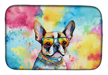 Load image into Gallery viewer, Boston Terrier Hippie Dawg Dish Drying Mat