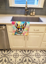 Load image into Gallery viewer, Boston Terrier Hippie Dawg Kitchen Towel